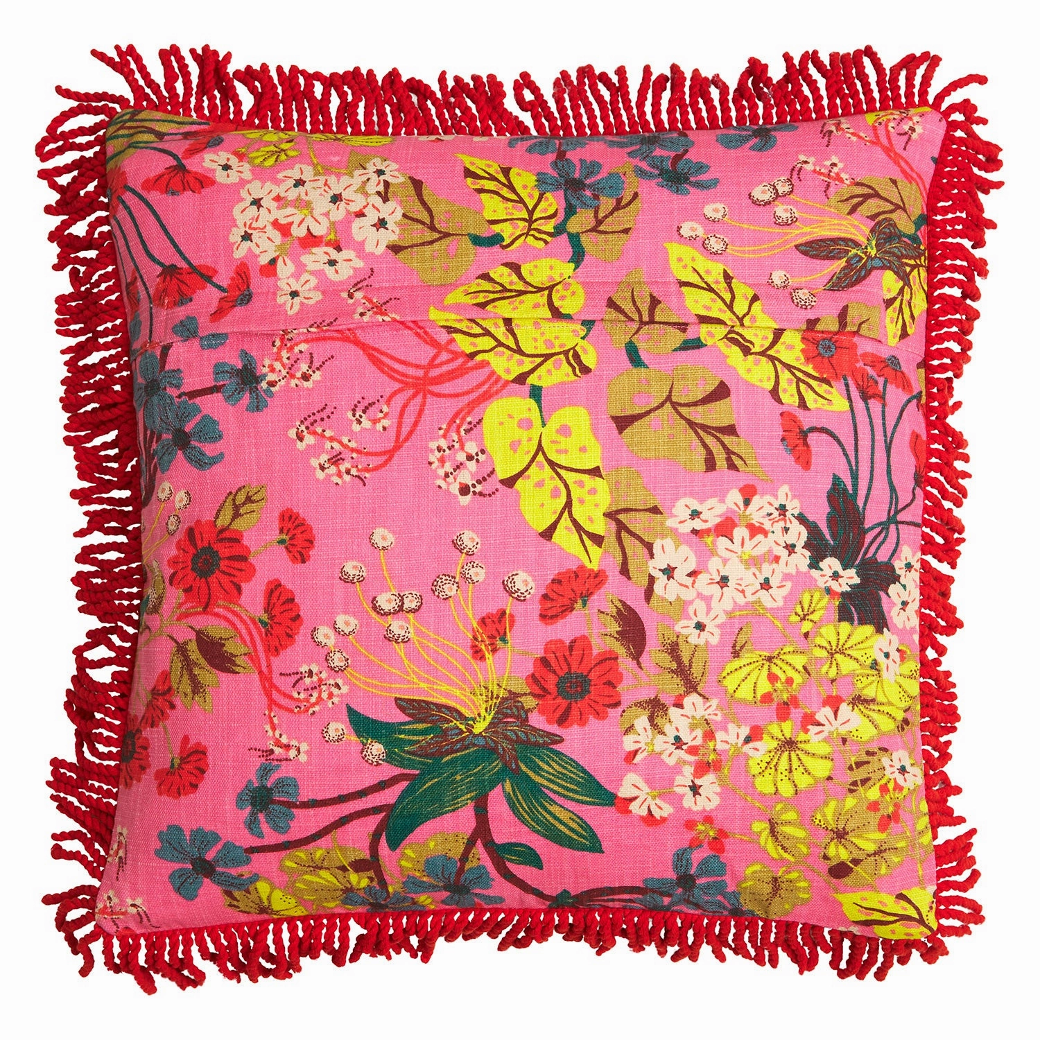 Genevieve Square Fringe Cushion