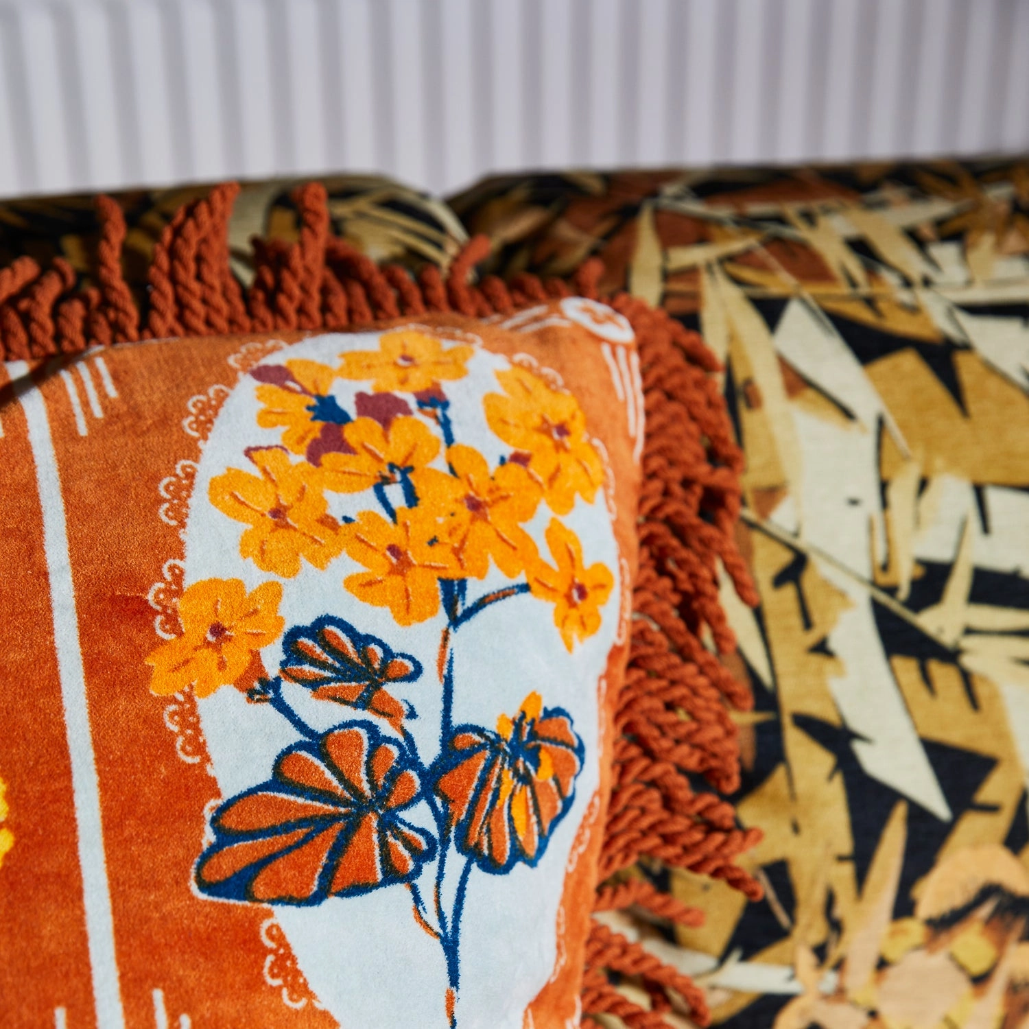 Gigi Velvet Cushion - Copper
