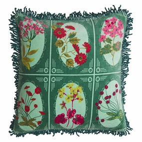 Gigi Velvet Cushion - Forest