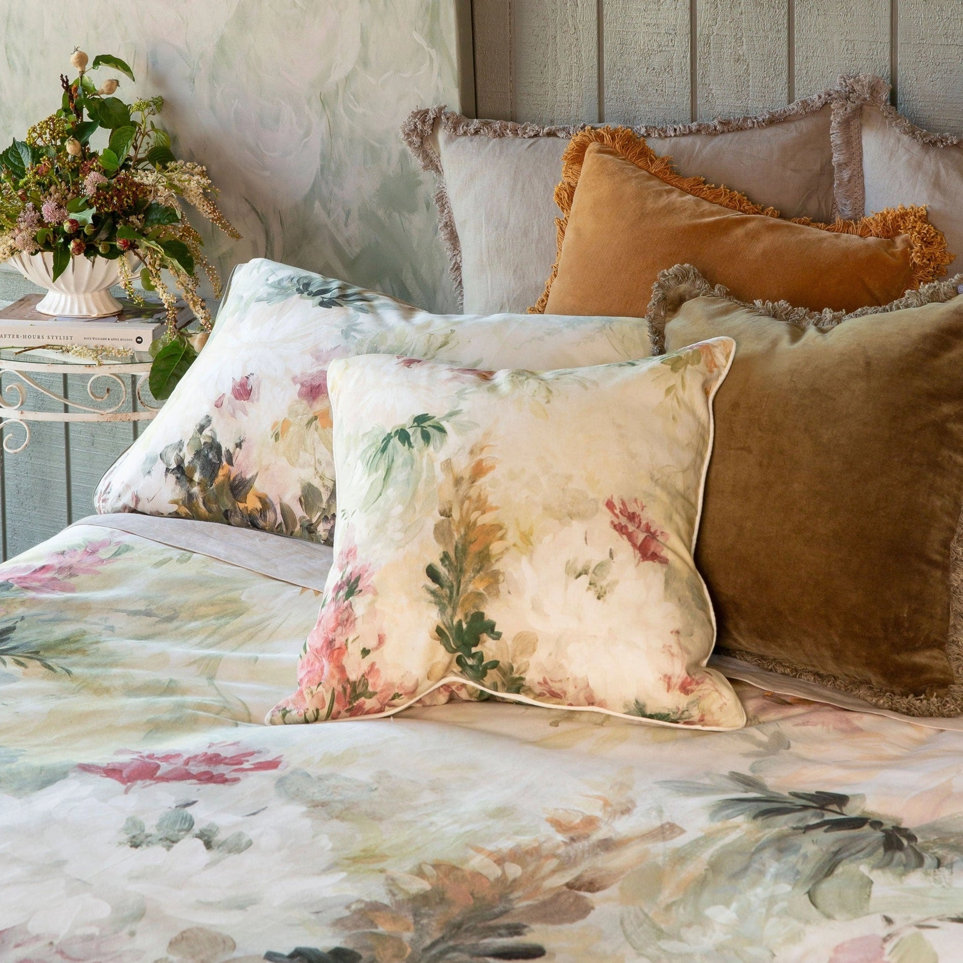 Giverny Linen/Cotton Cushion 50 x50cm by MM Linen