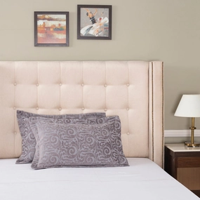 Grandeur Vint Classic Grey 2 PC Pillow Sham Set