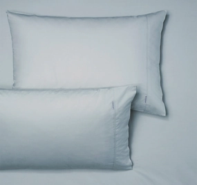 Heston 300THC Cotton Percale Mega Fitted Sheet Combo Set Range Steel Blue