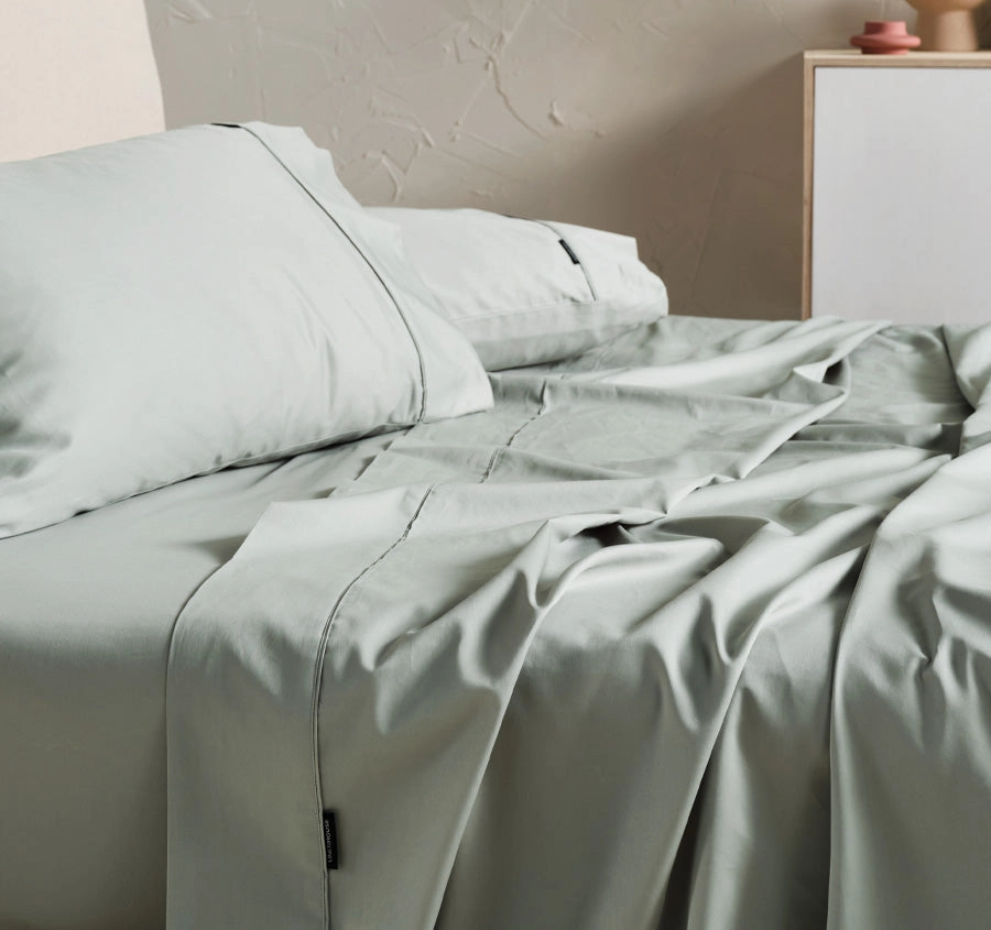 Hotel Augusta 500THC Cotton Sateen Standard Pillowcase Green Gum