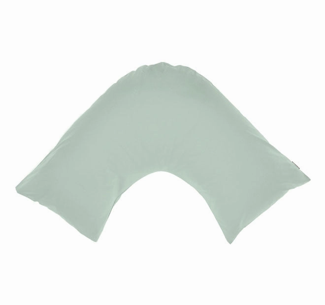 Hotel Augusta 500THC Cotton Sateen V-Shape Pillowcase Green Gum