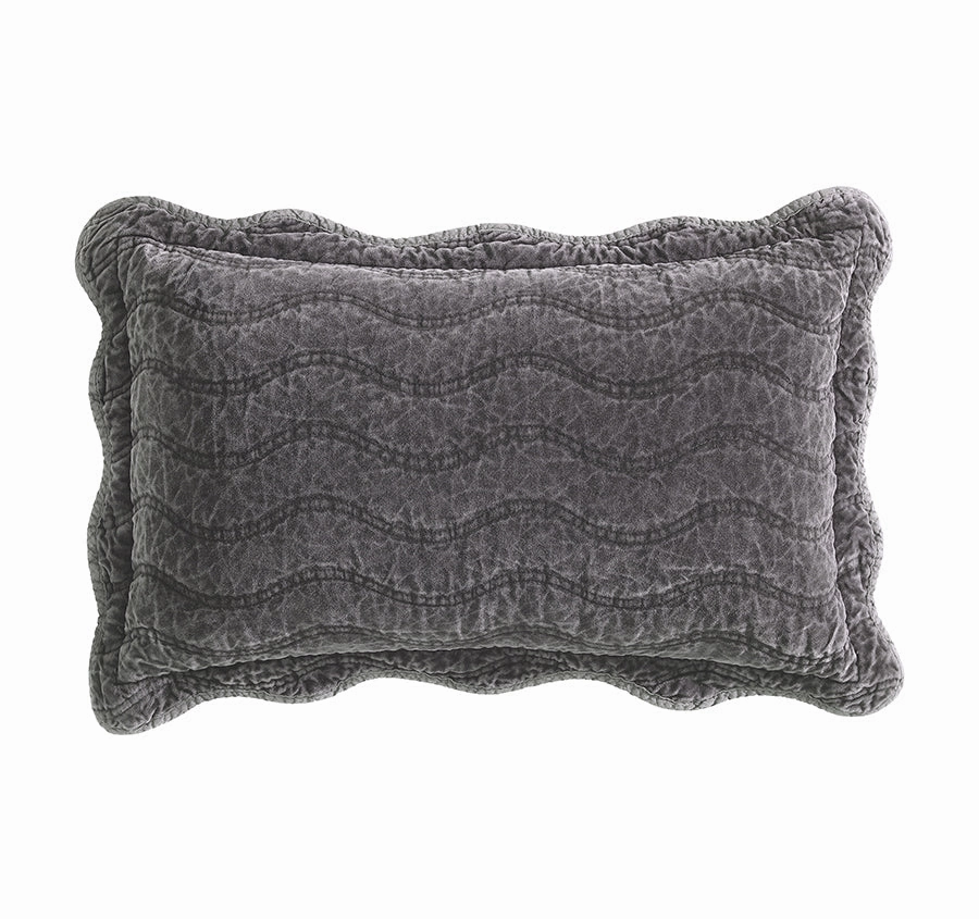 Indiana 30x50cm Filled Cushion Charcoal