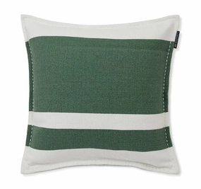 Irregular Stripe 50x50cm Filled Cushion Green and White