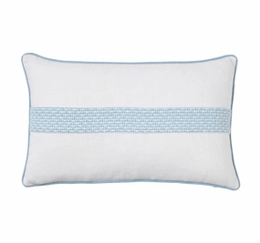 Jacquard Luxe 30x50cm Filled Cushion Blue