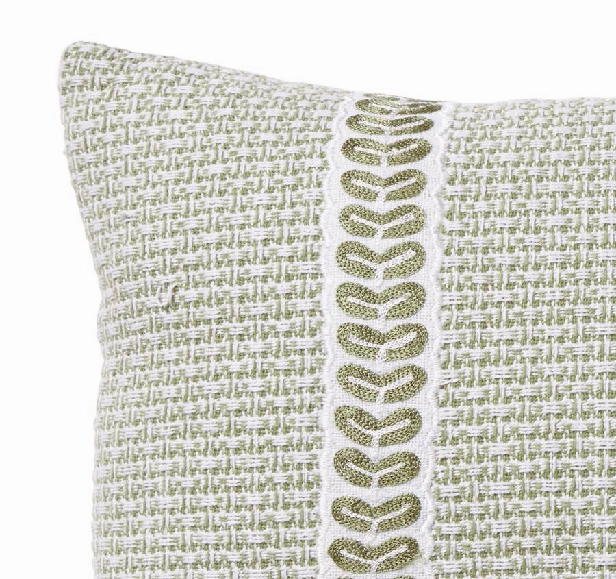 Jacquard Luxe 30x50cm Filled Cushion Sage