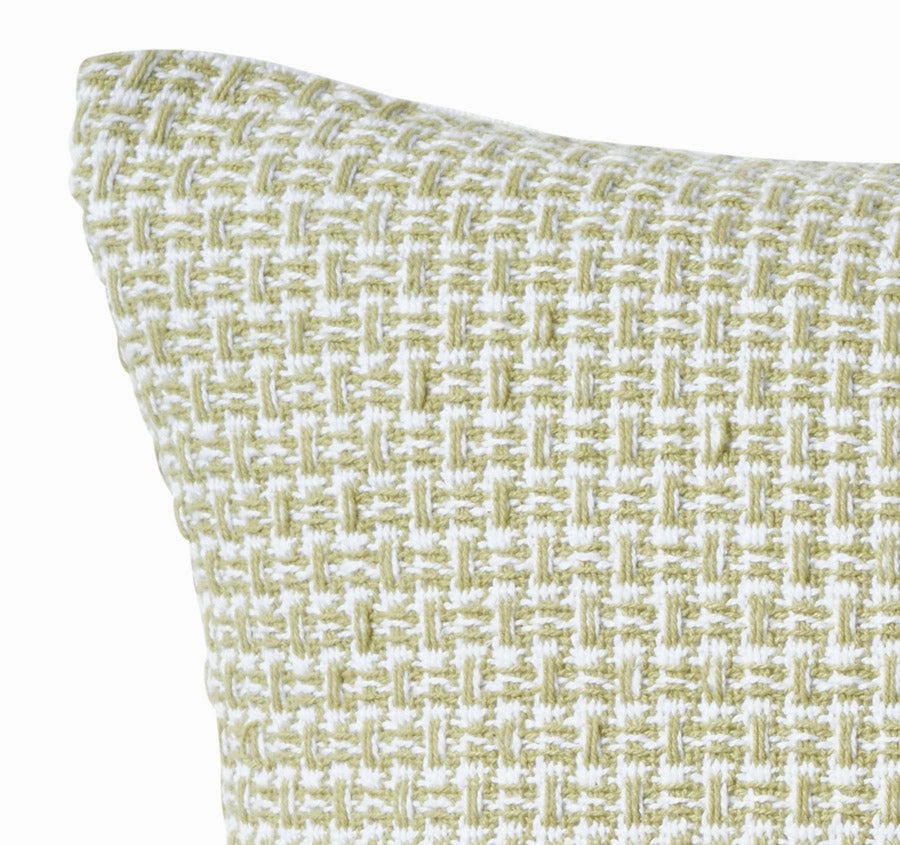 Jacquard Tile 30x50cm Filled Cushion Sage