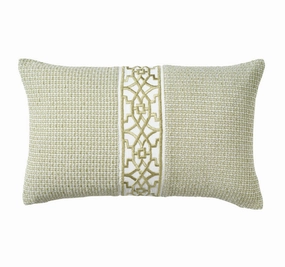 Jacquard Tile 30x50cm Filled Cushion Sage