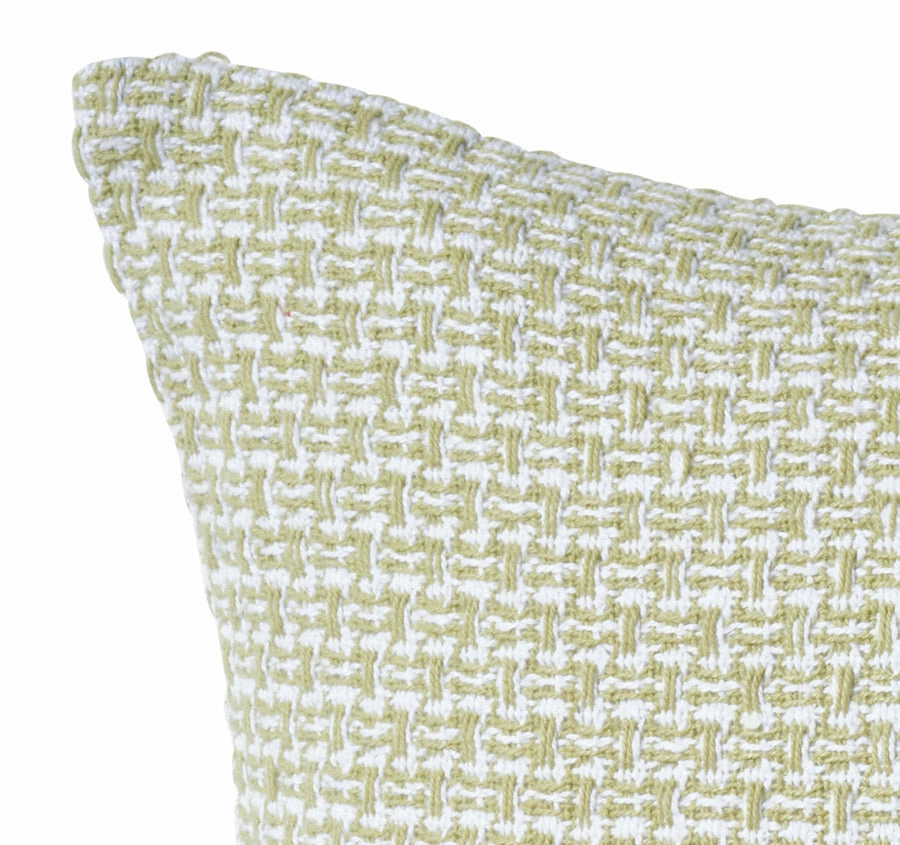 Jacquard Tile 50x50cm Filled Cushion Sage