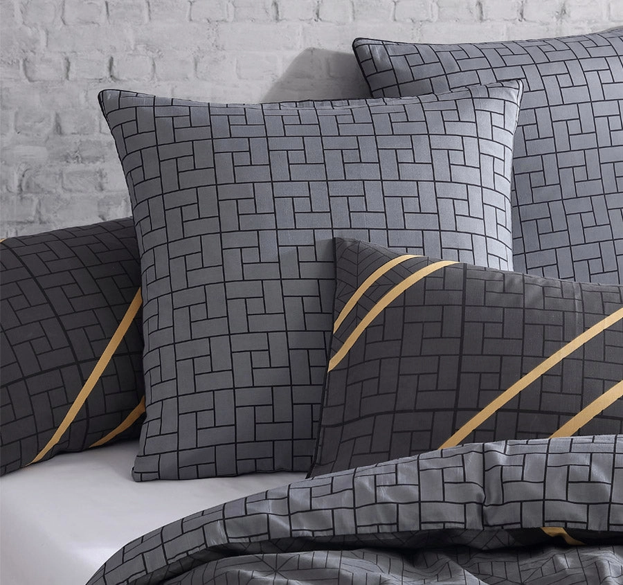 Jamala European Pillowcase Black