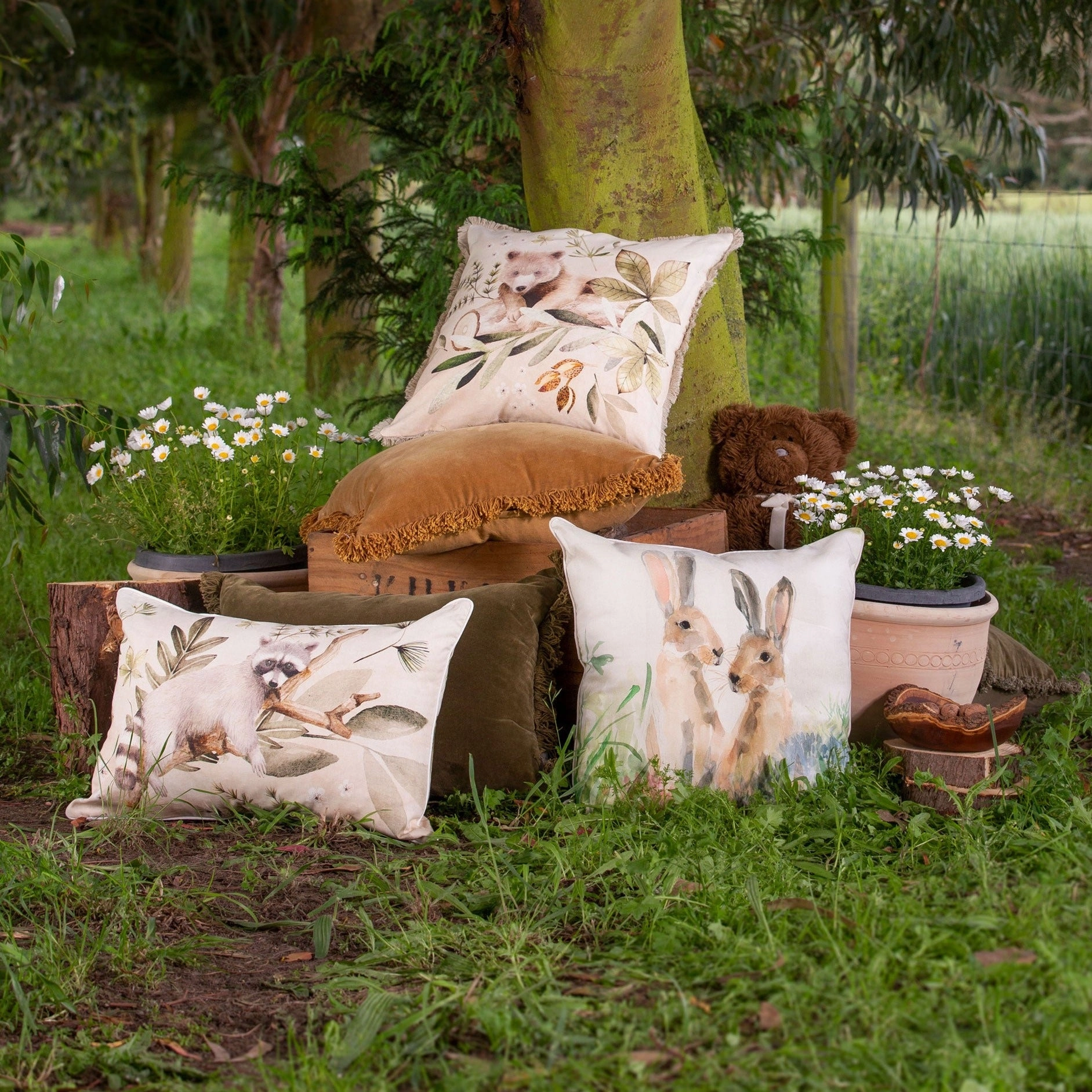 Jasper Linen/Cotton Cushion 50 x50cm by MM Linen