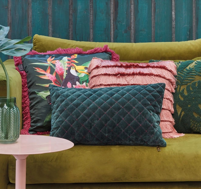 Jungle Fever 45x45cm Filled Cushion Pink