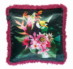 Jungle Fever 45x45cm Filled Cushion Pink