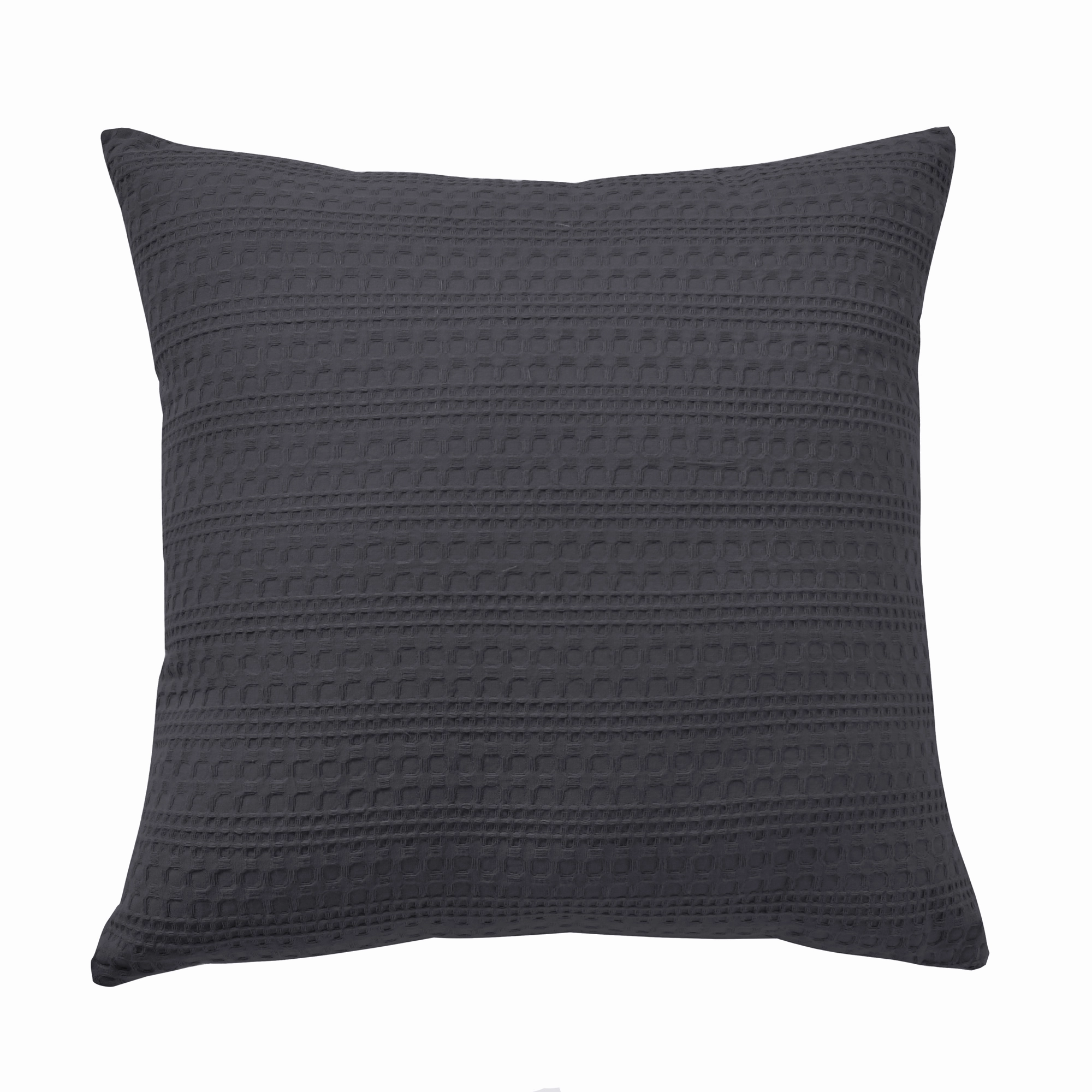 Kahlani Charcoal Square Cushion by Bianca