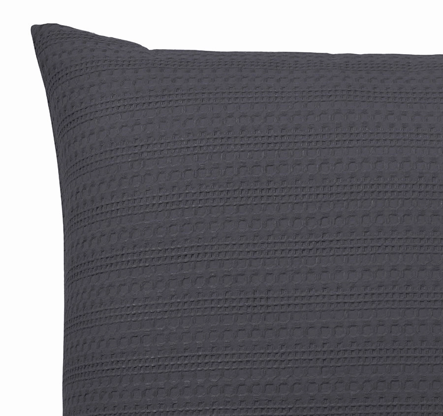 Kahlani European Pillowcase Charcoal