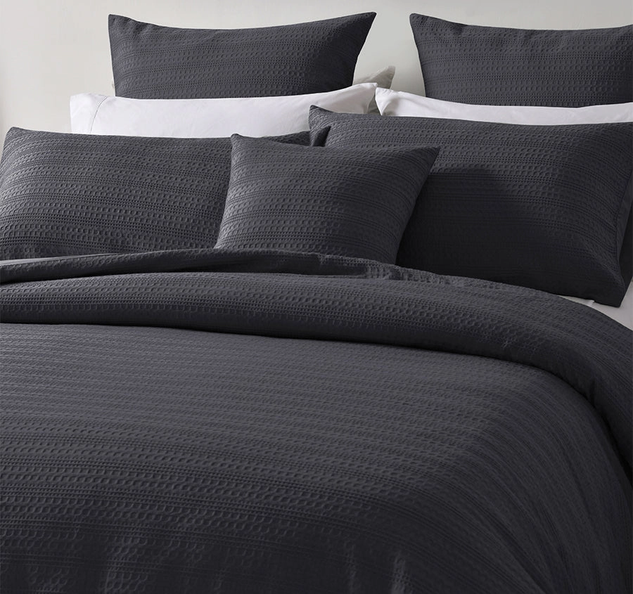 Kahlani European Pillowcase Charcoal
