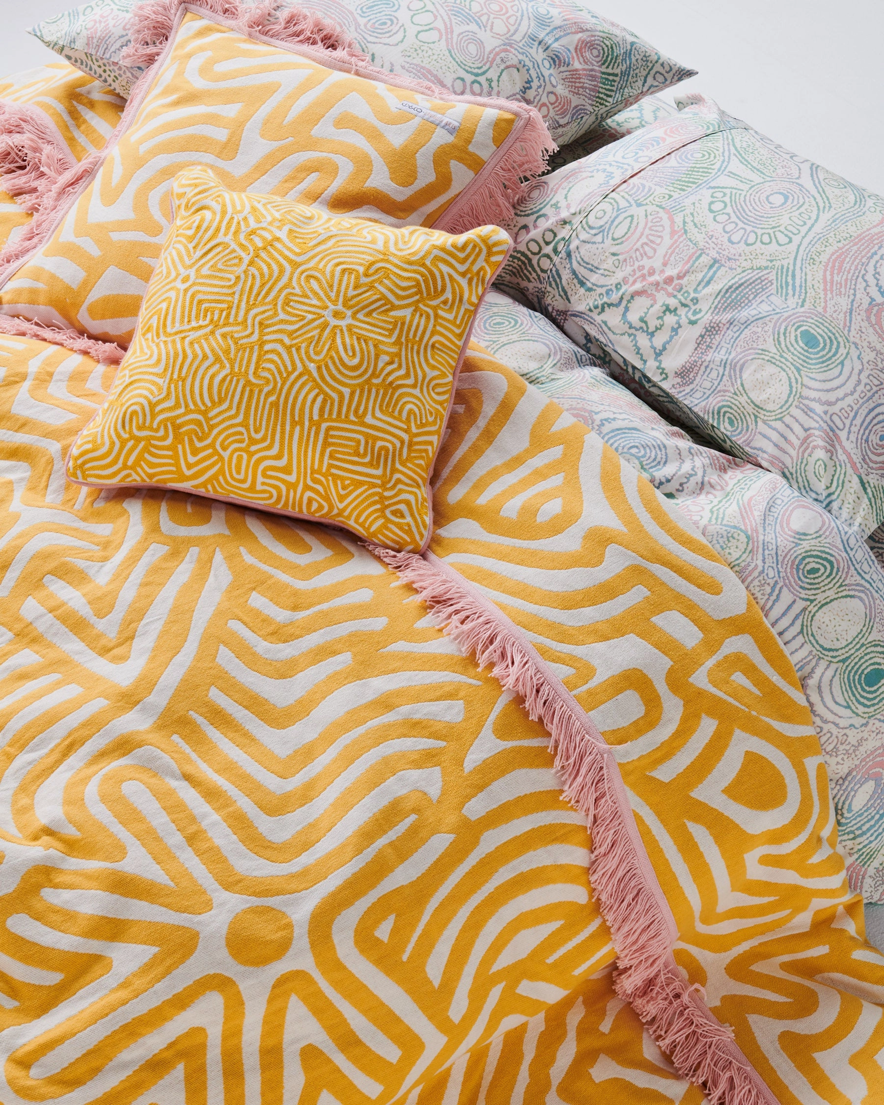 Kalaya Tjukurpa Straw Woven Cushion