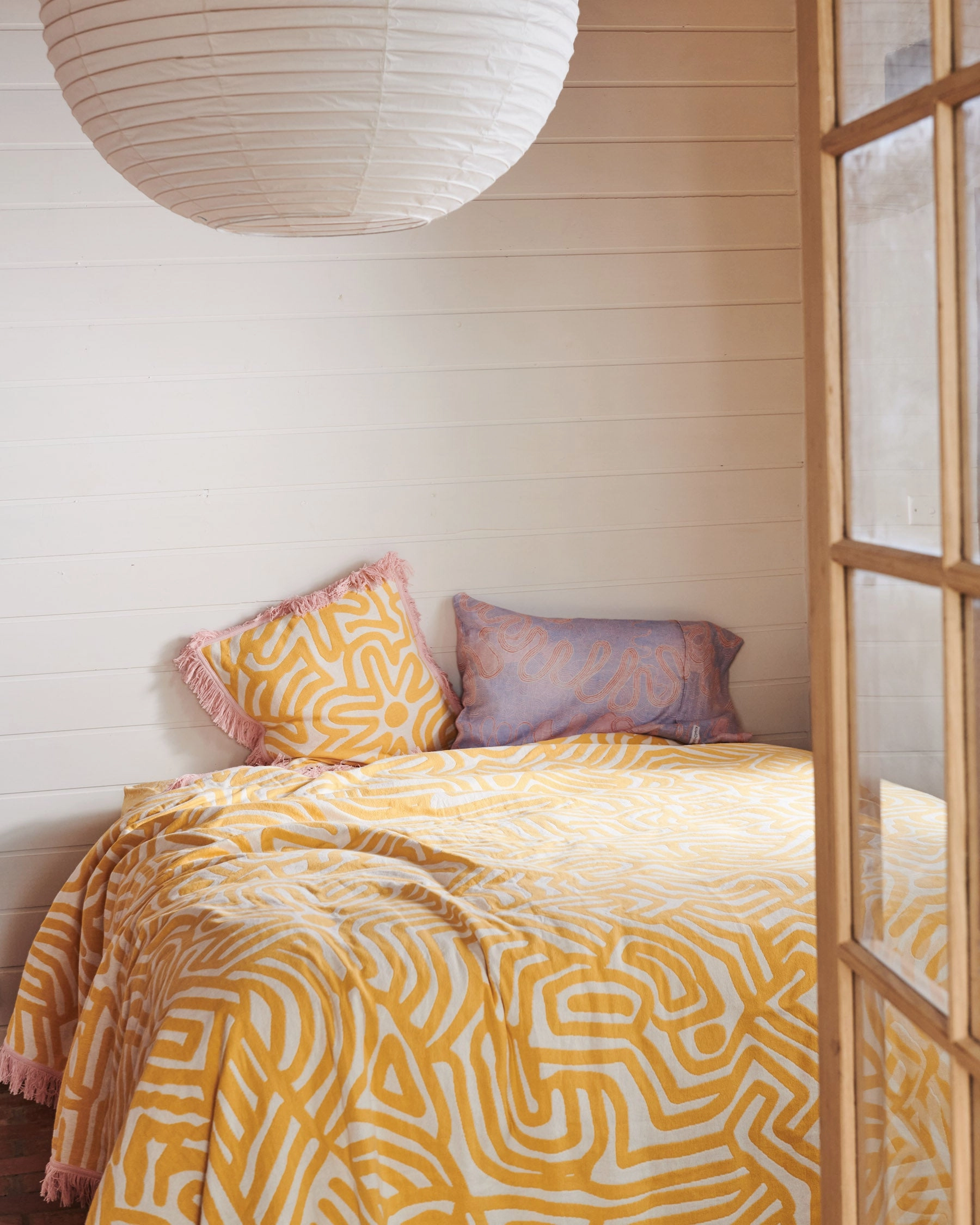 Kalaya Tjukurpa Straw Woven Cushion