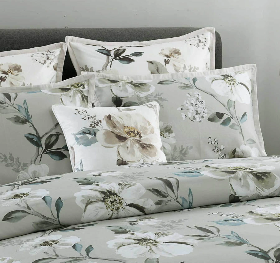 Kara European Pillowcase Grey