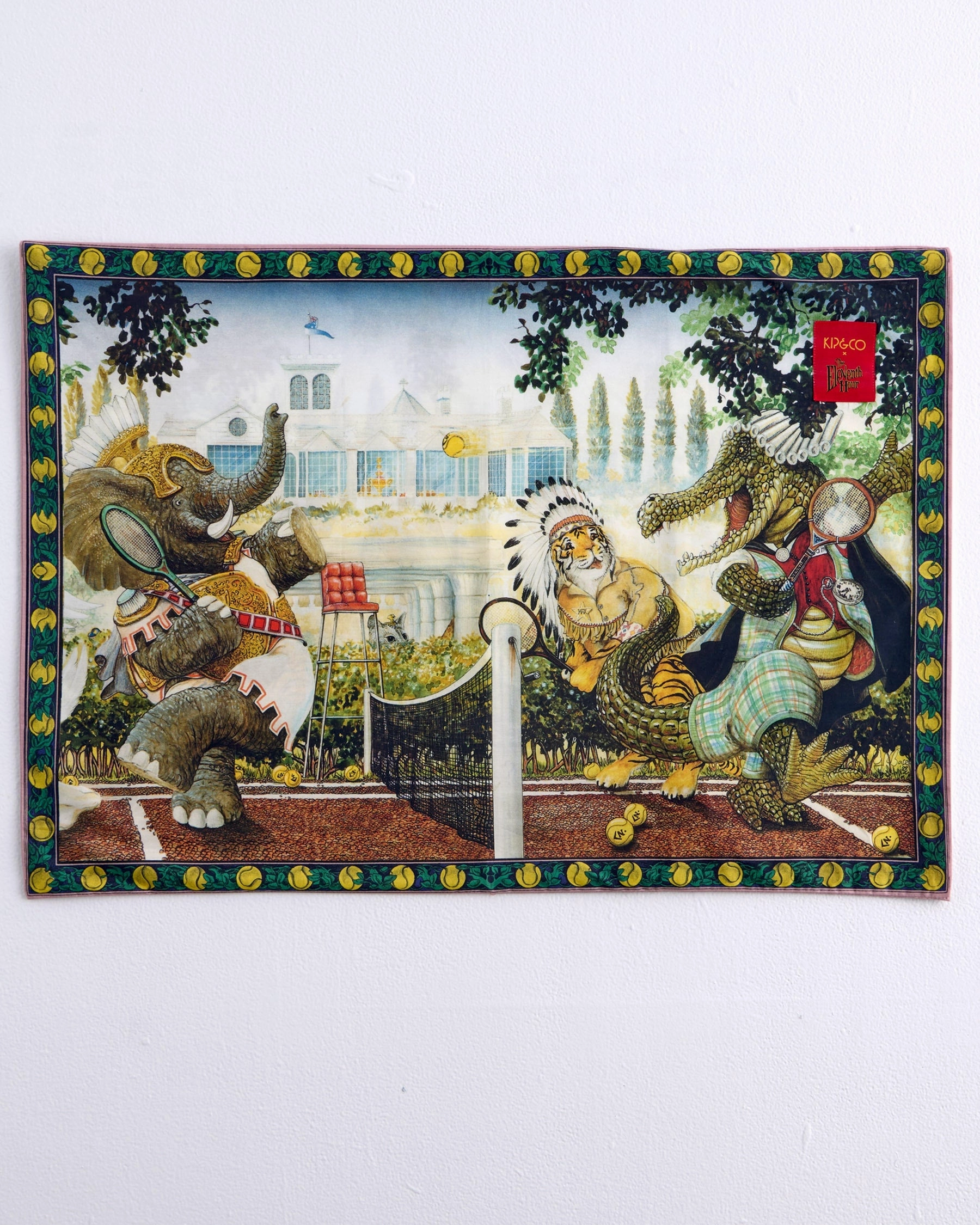 Kip&Co x Eleventh Hour Game Set Match Organic Cotton Pillowcase