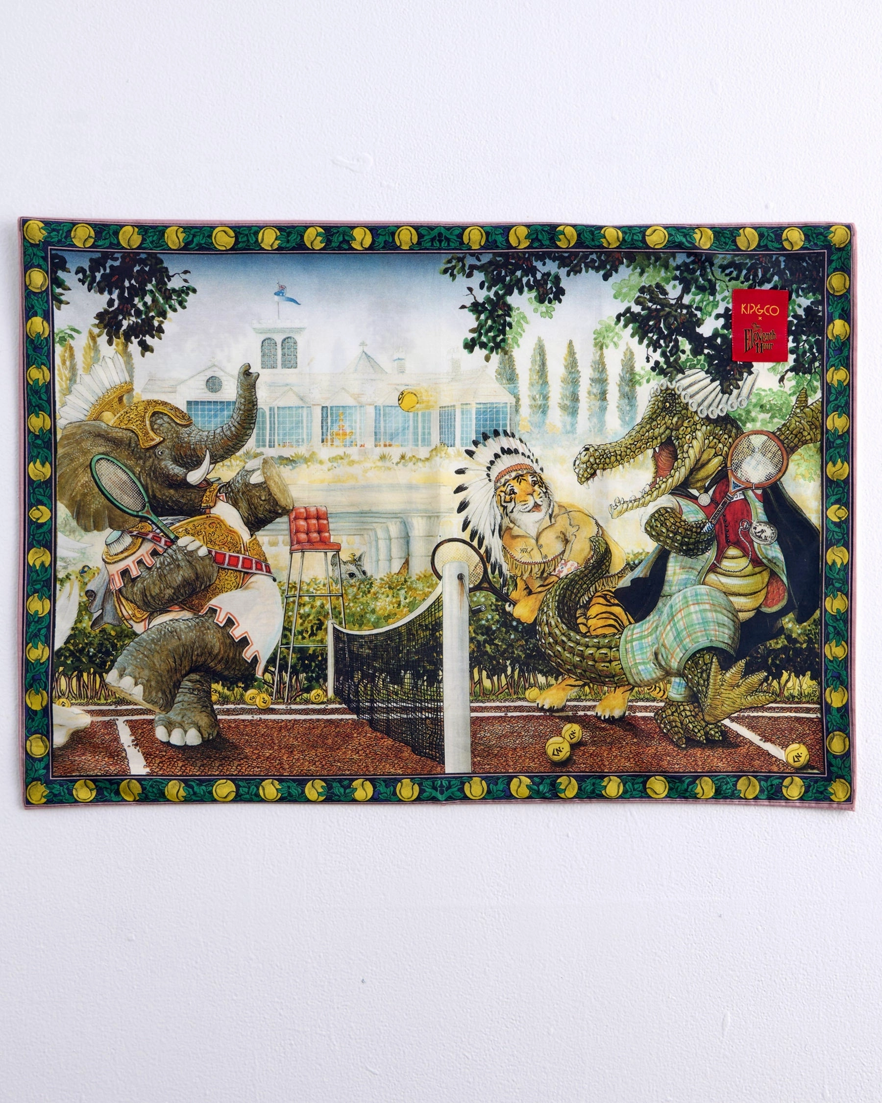 Kip&Co x Eleventh Hour Game Set Match Organic Cotton Pillowcase