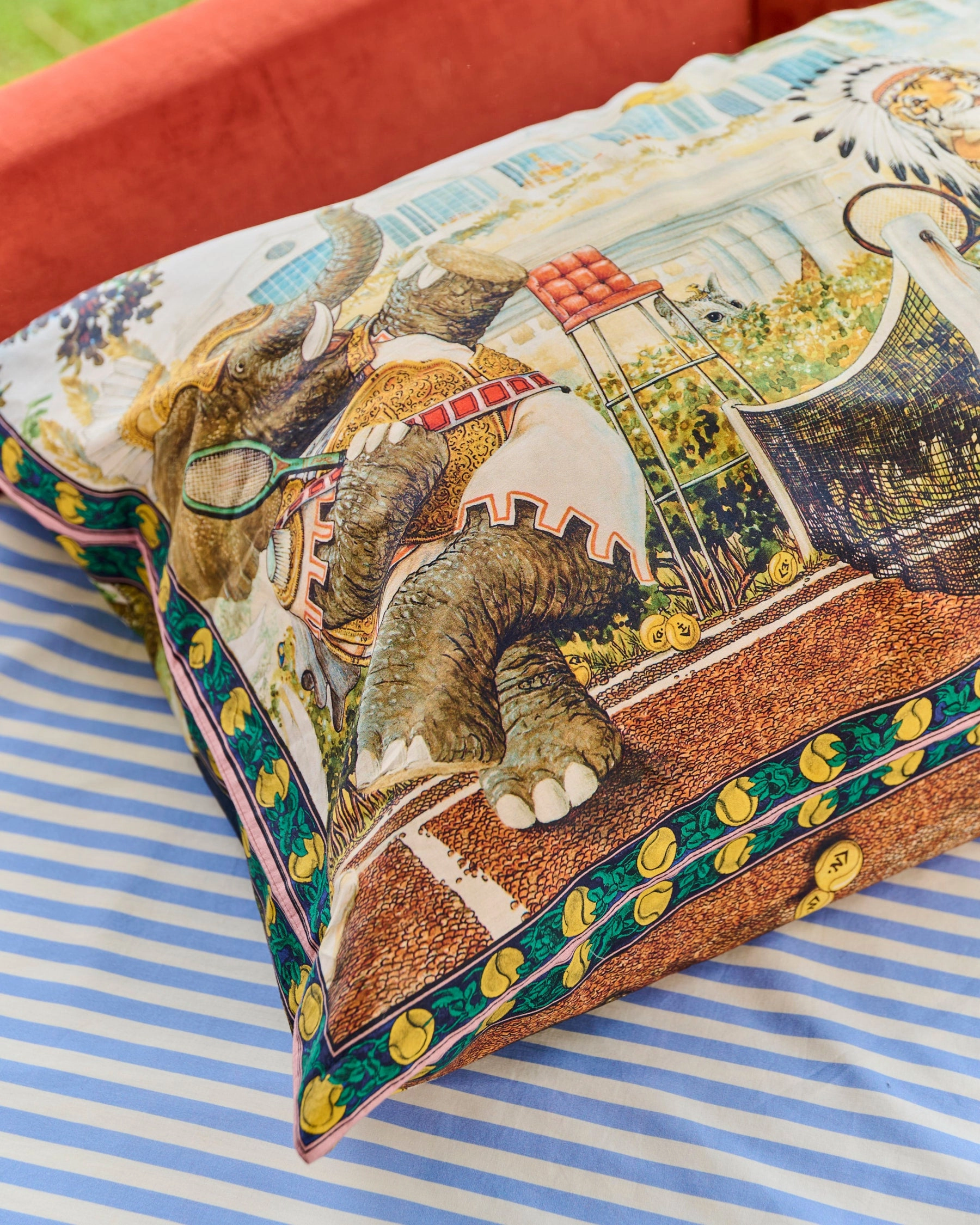 Kip&Co x Eleventh Hour Game Set Match Organic Cotton Pillowcase
