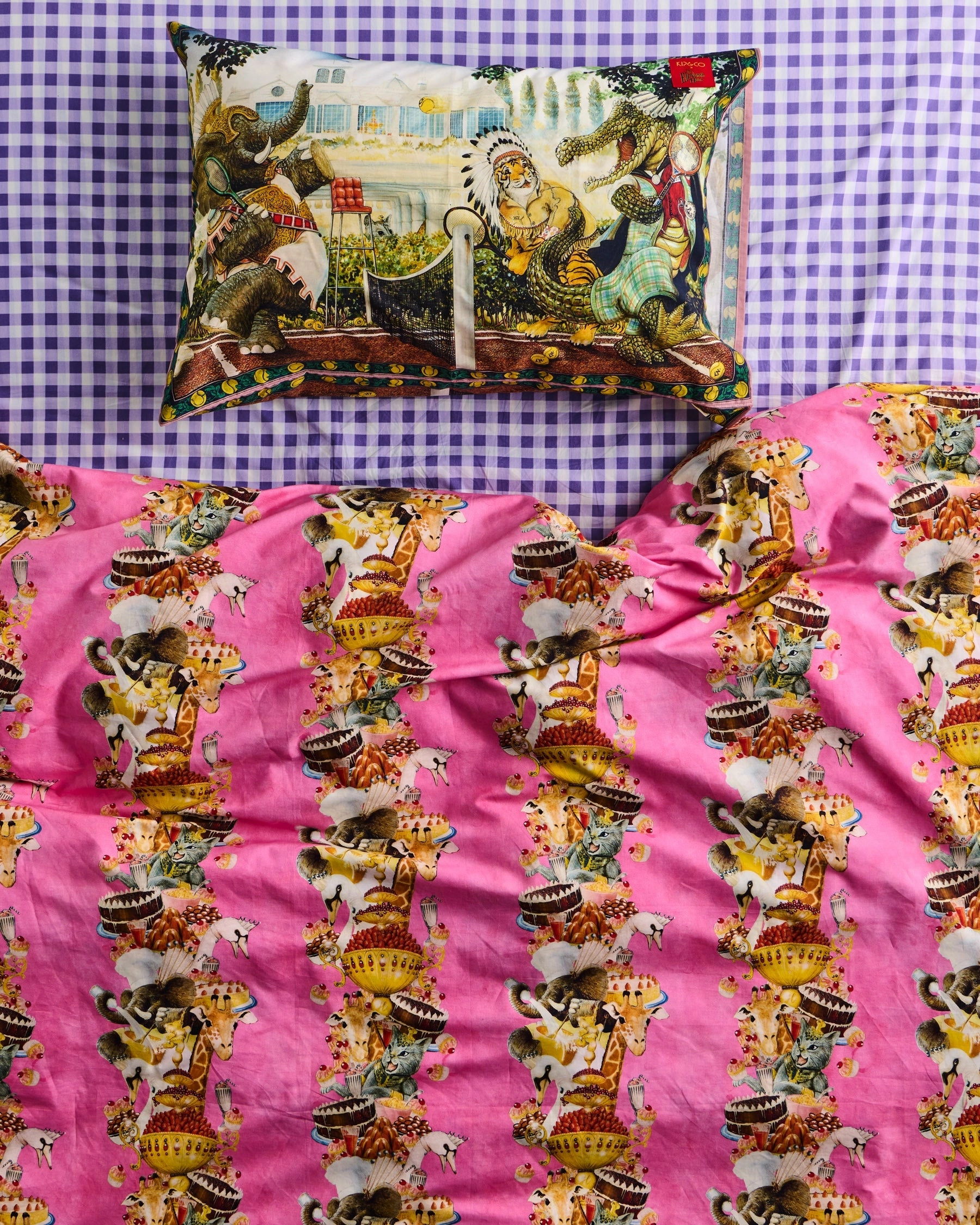 Kip&Co x Eleventh Hour Game Set Match Organic Cotton Pillowcase