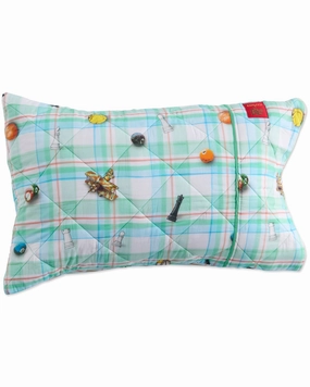 Kip&Co x Eleventh Hour Snookered Tartan Organic Cotton Quilted Pillowcase
