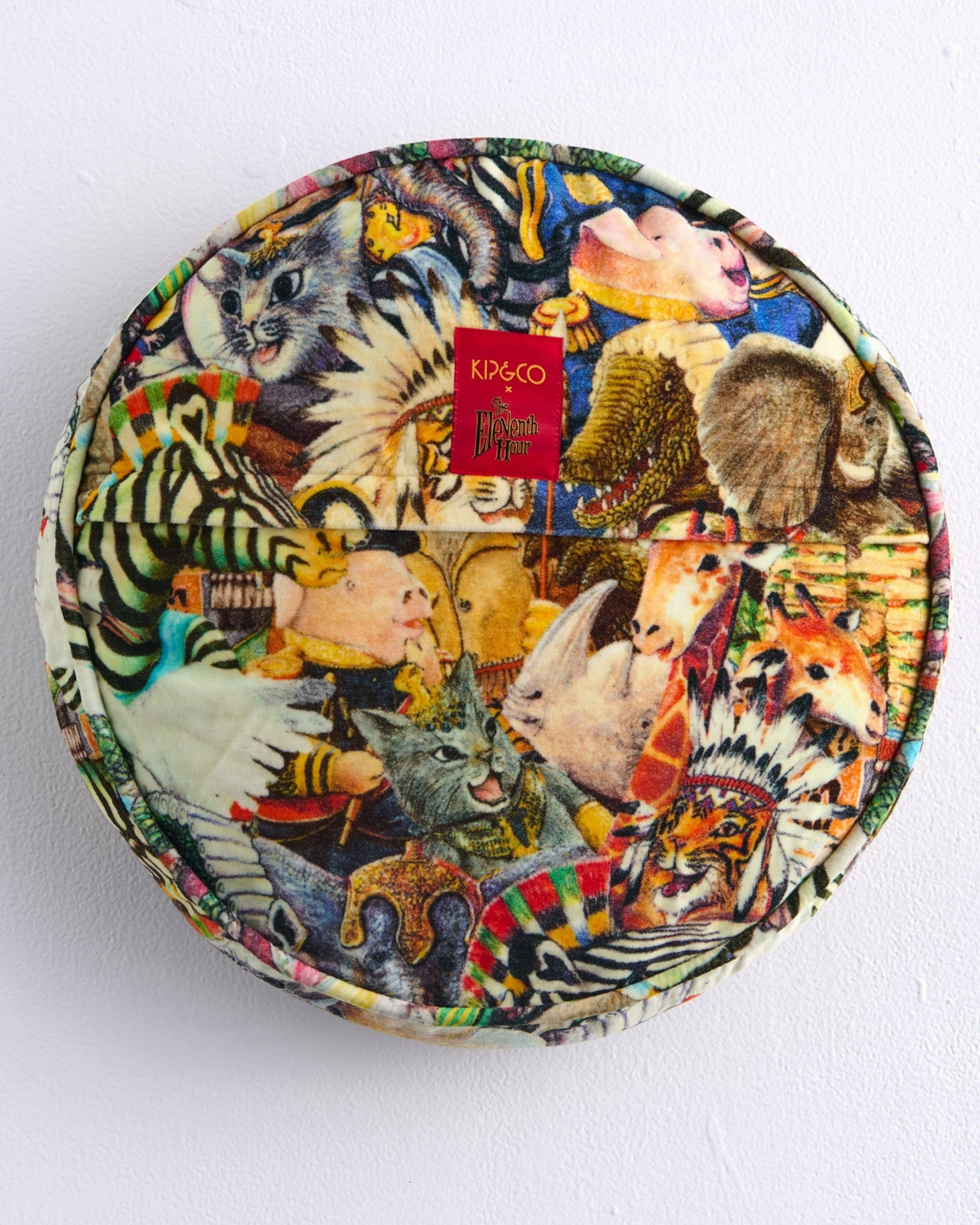 Kip&Co x Eleventh Hour You're Invited Velvet Pea Cushion
