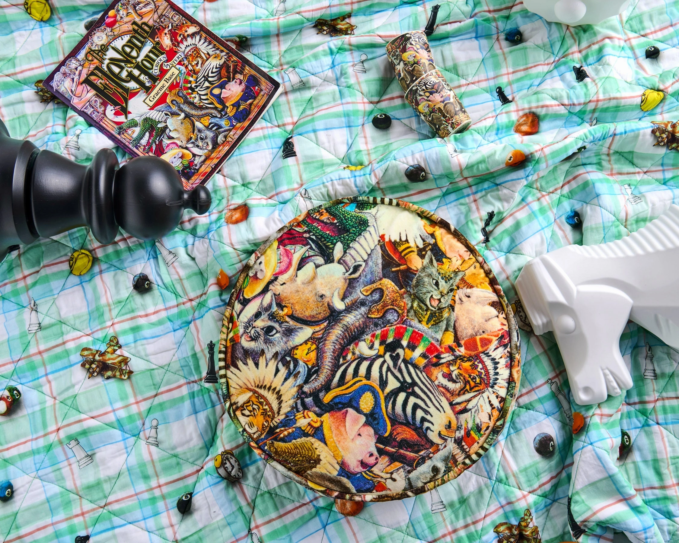 Kip&Co x Eleventh Hour You're Invited Velvet Pea Cushion