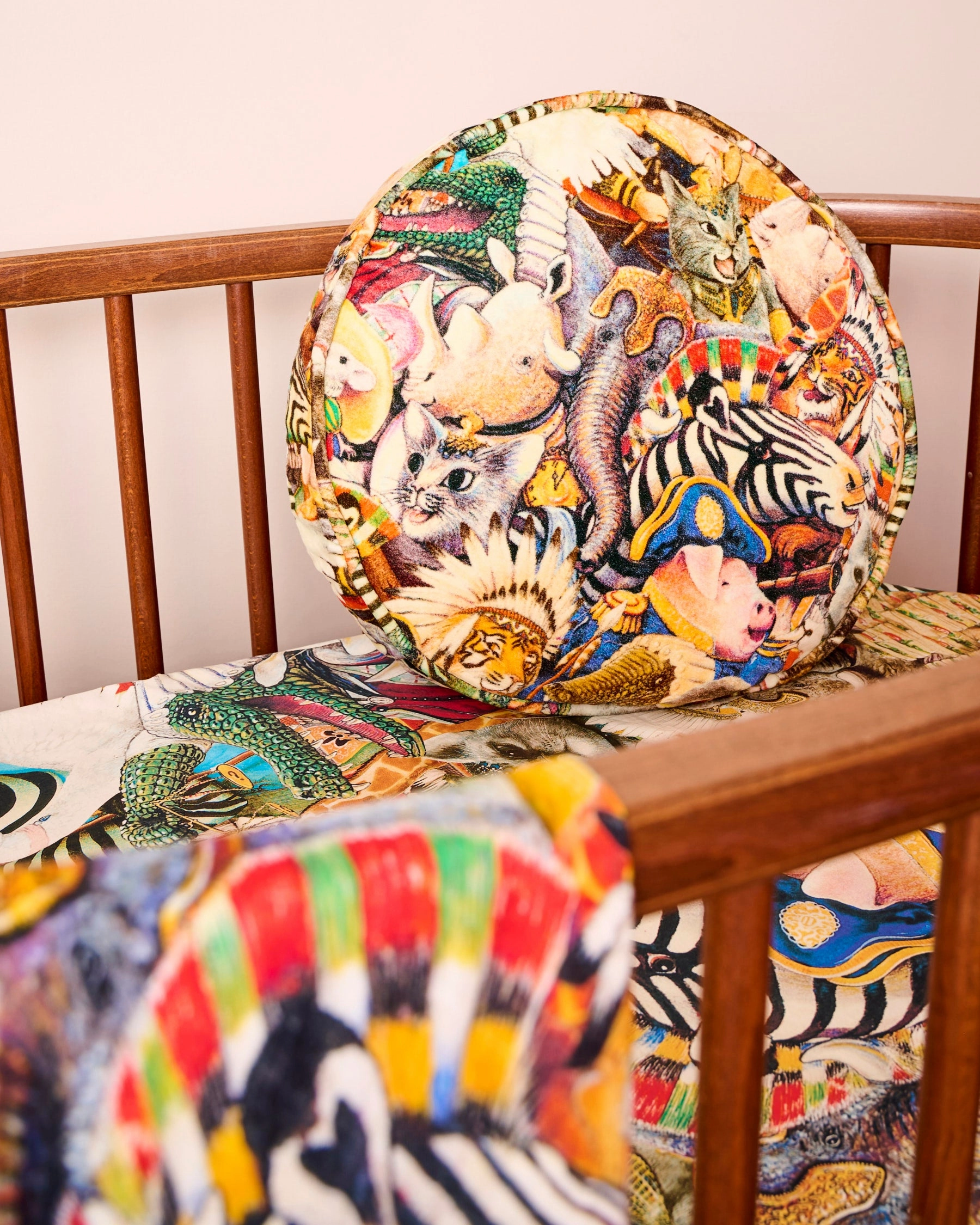 Kip&Co x Eleventh Hour You're Invited Velvet Pea Cushion