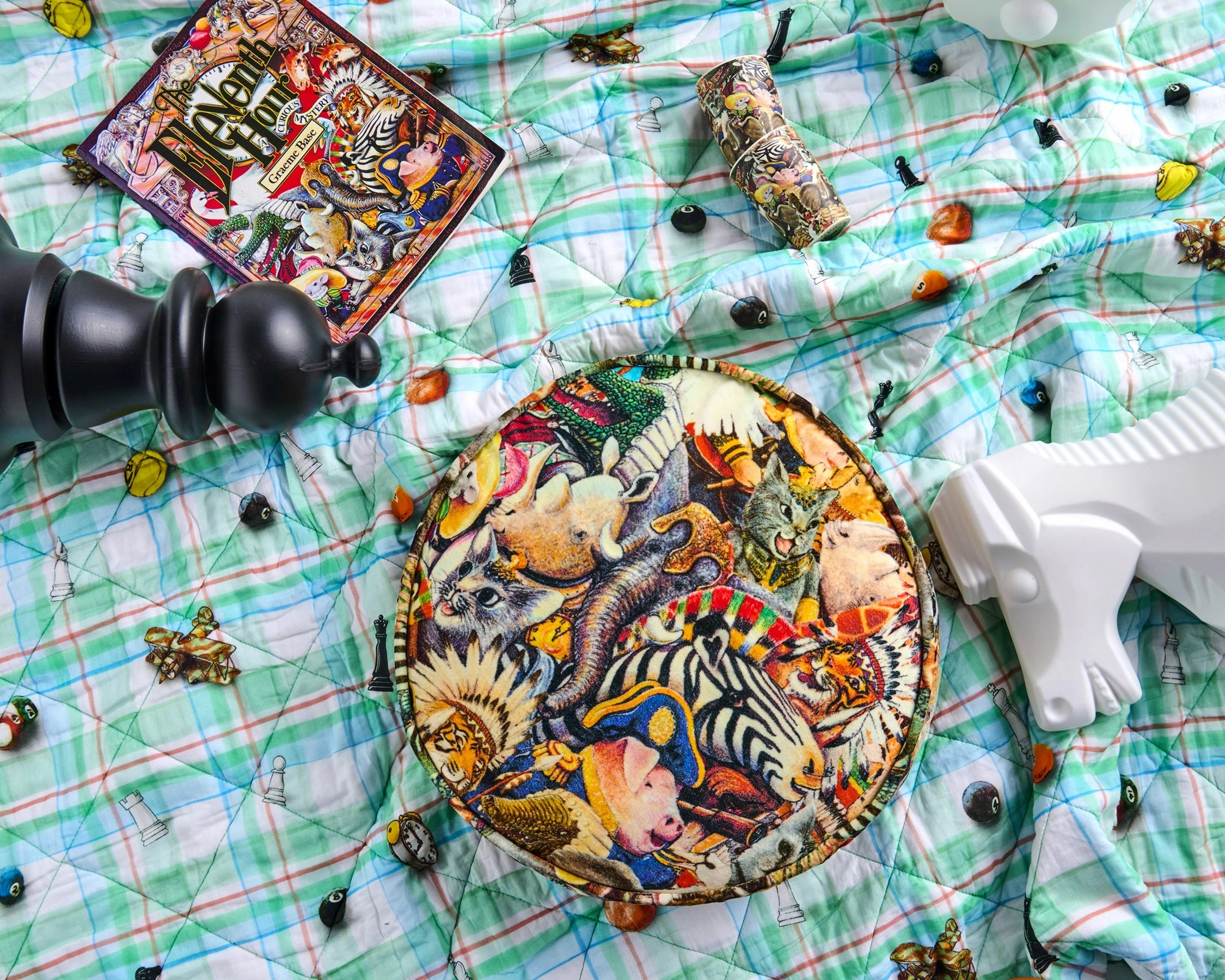Kip&Co x Eleventh Hour You're Invited Velvet Pea Cushion