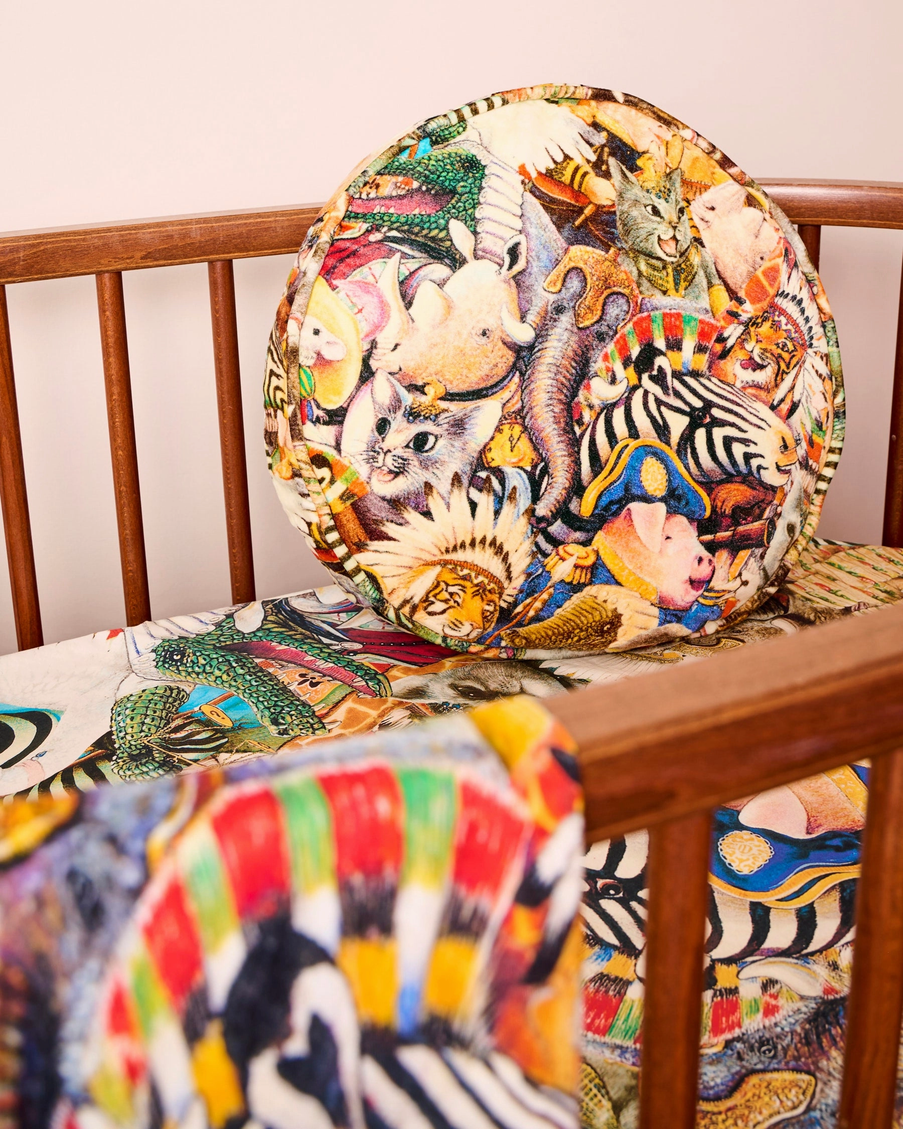Kip&Co x Eleventh Hour You're Invited Velvet Pea Cushion