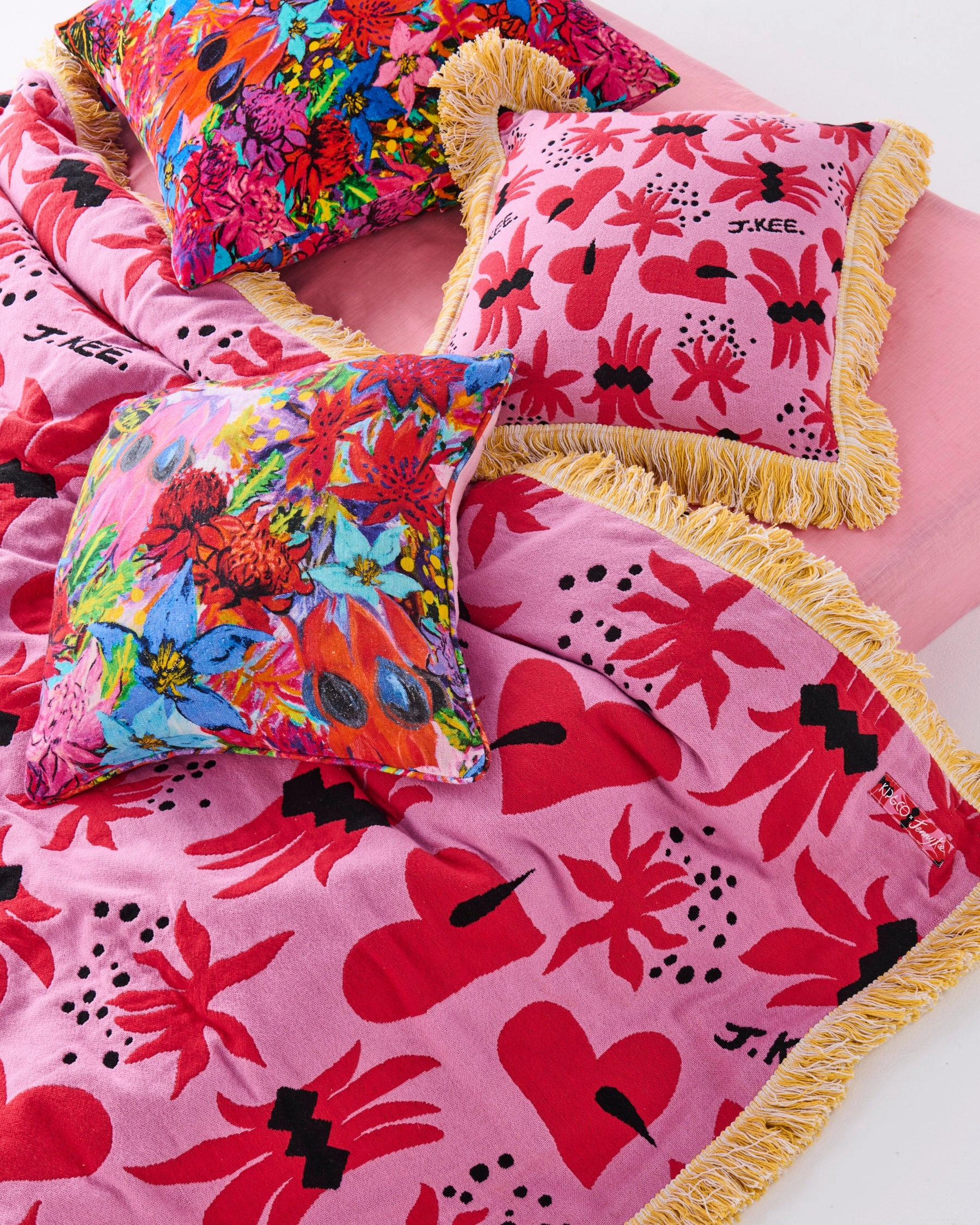 Kip&Co x Jenny Kee Growing The Peace Upholstery Cushion