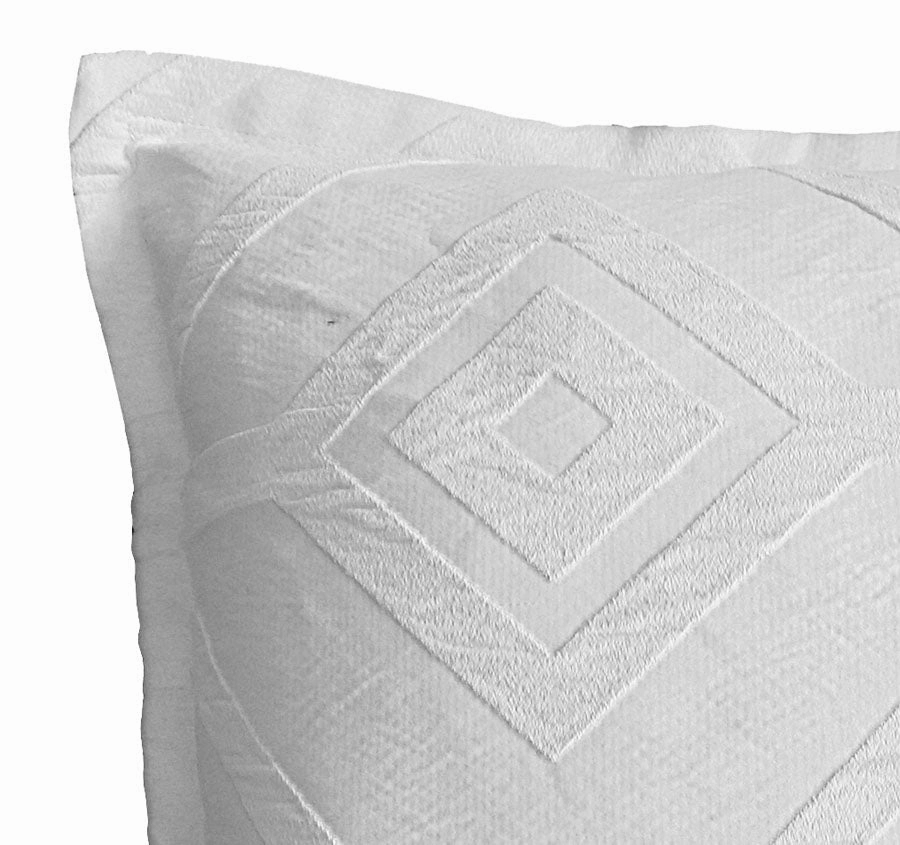 Kora 43x43cm Filled Cushion White