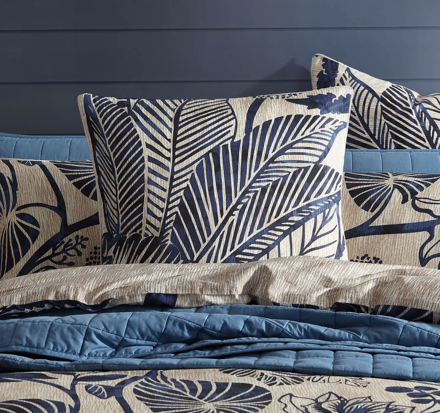 Kuranda European Pillowcase Blue
