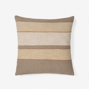 Leighton Mushroom Cushion 48x48cm by Linen House