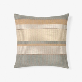 Leighton Slate Cushion 48x48cm by Linen House