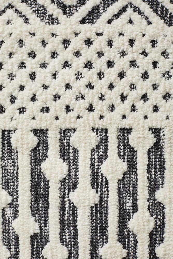 Levi 365 Rug (Ivory Black) by Rug Culture
