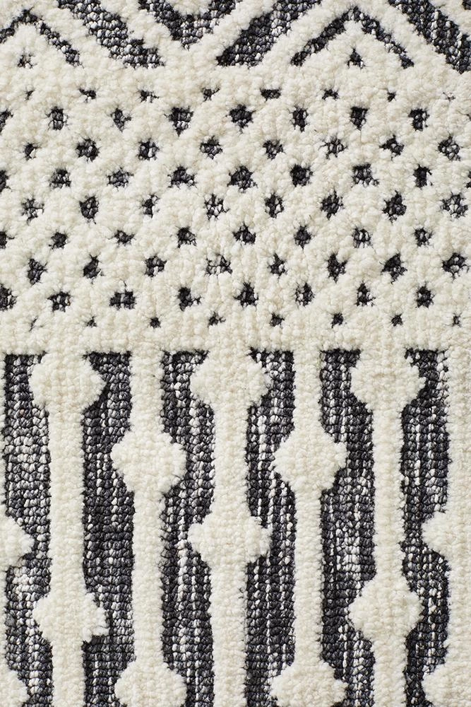 Levi 365 Rug (Ivory Black) by Rug Culture