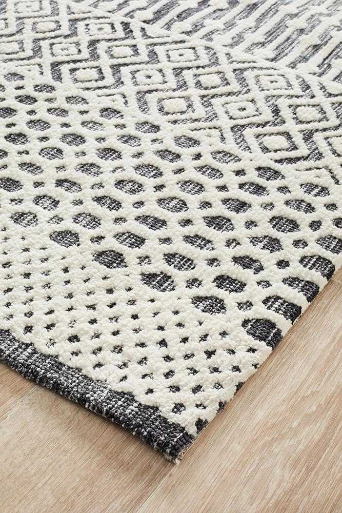Levi 365 Rug (Ivory Black) by Rug Culture