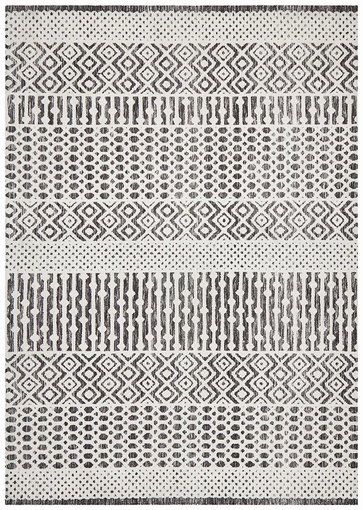 Levi 365 Rug (Ivory Black) by Rug Culture