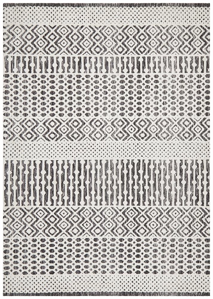 Levi 365 Rug (Ivory Black) by Rug Culture