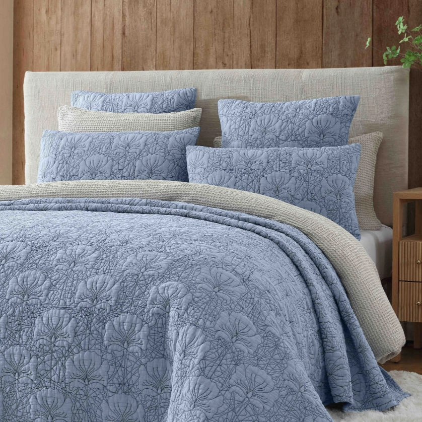 Lilian Denim Pillowcase Sham by Private Collection