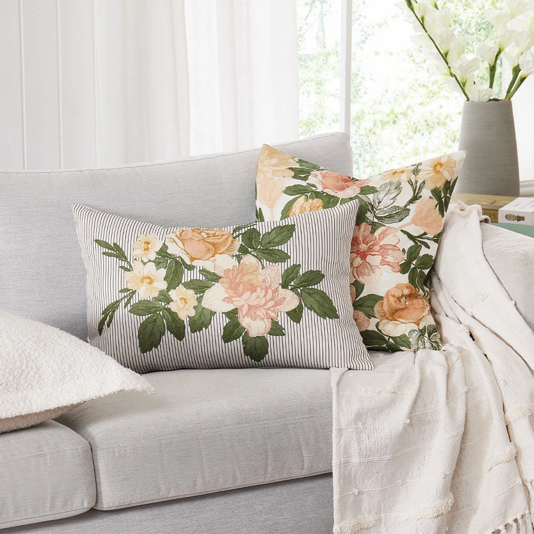Lilyfield Blush Square Filled Cushion 50 x 50cm by Zaab