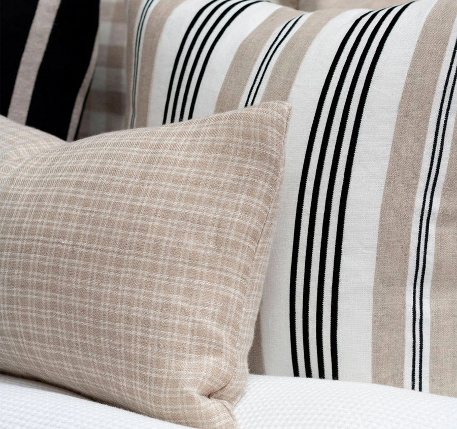 Linen Bordeaux 50x50cm Filled Cushion Sand