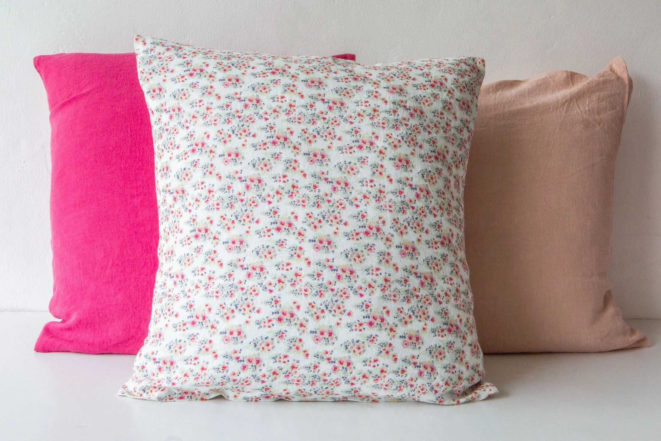 Linen Floral Cushion