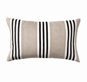 Linen Maison Stripe 30x50cm Filled Cushion Sand